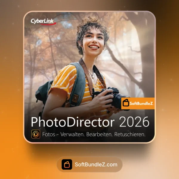 CyberLink PhotoDirector Ultra 2026, AI photo editor, layer editing, portrait retouching, RAW support